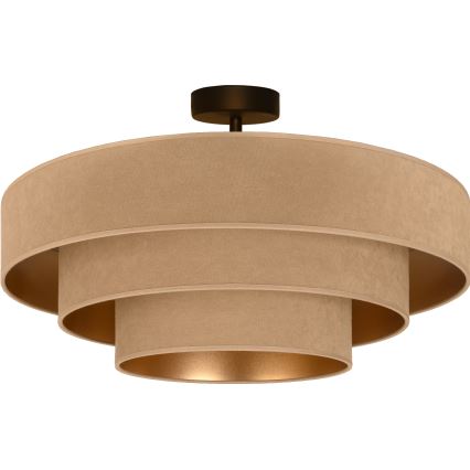 Brilagi - Накладна люстра LUNETA 3xE27/60W/230V діаметр 80 см бежевий/золотистий