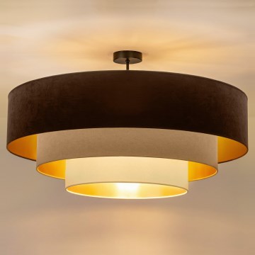 Brilagi - накладна люстра LUNETA, 3×E27/60W/230V, діаметр 80 см, коричневий/бежевий/кремовий