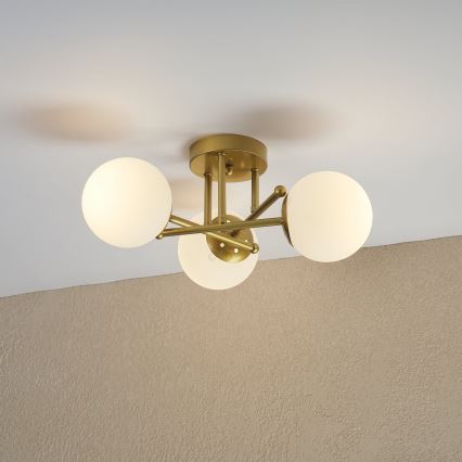 Brilagi - Накладна люстра MALIVA 3xE14/15W/230V золота/біла