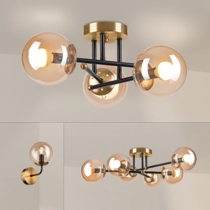 Brilagi - Накладна люстра MALIVA 3xE14/15W/230V золота