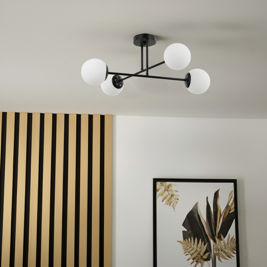 Brilagi - Накладна люстра MALIVA 4xE14/15W/230V чорна/біла