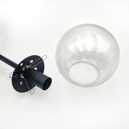 Brilagi - Накладна люстра MALIVA 4xE14/15W/230V чорна/прозора