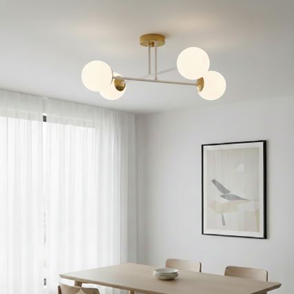 Brilagi - Накладна люстра MALIVA 4xE14/15W/230V золота/біла