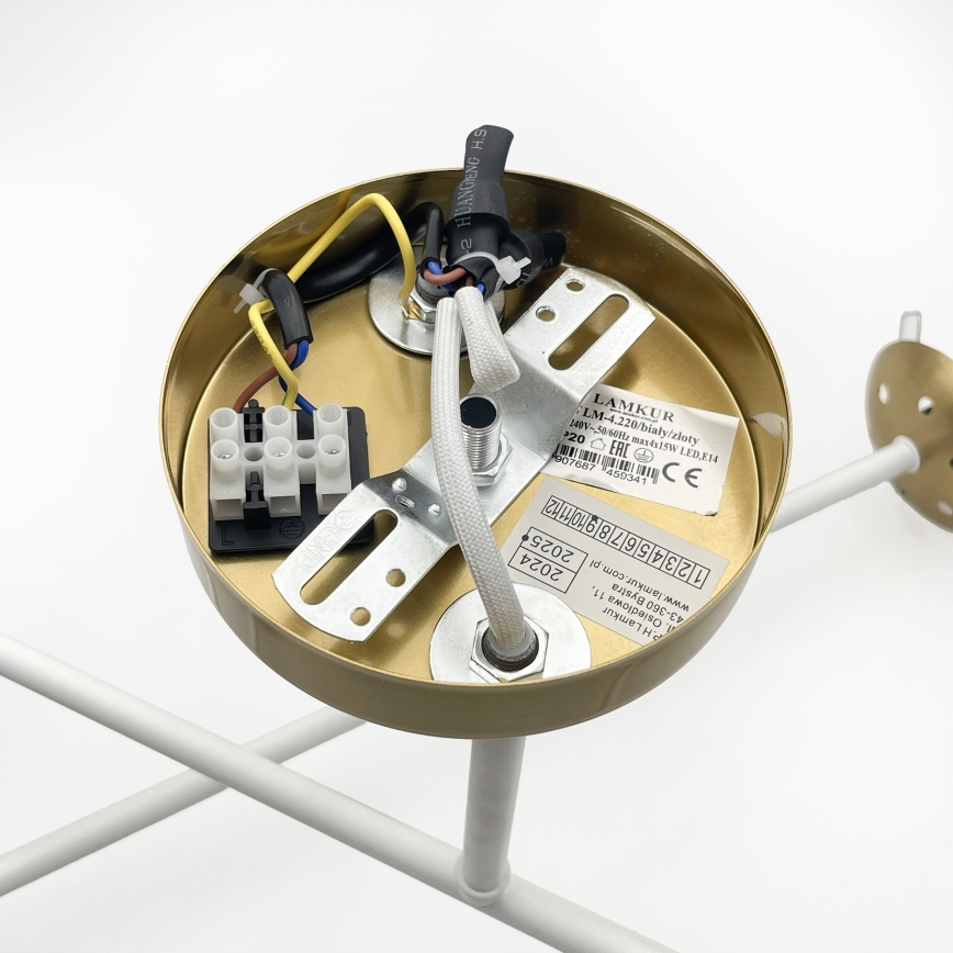 Brilagi - Накладна люстра MALIVA 4xE14/15W/230V золота/біла