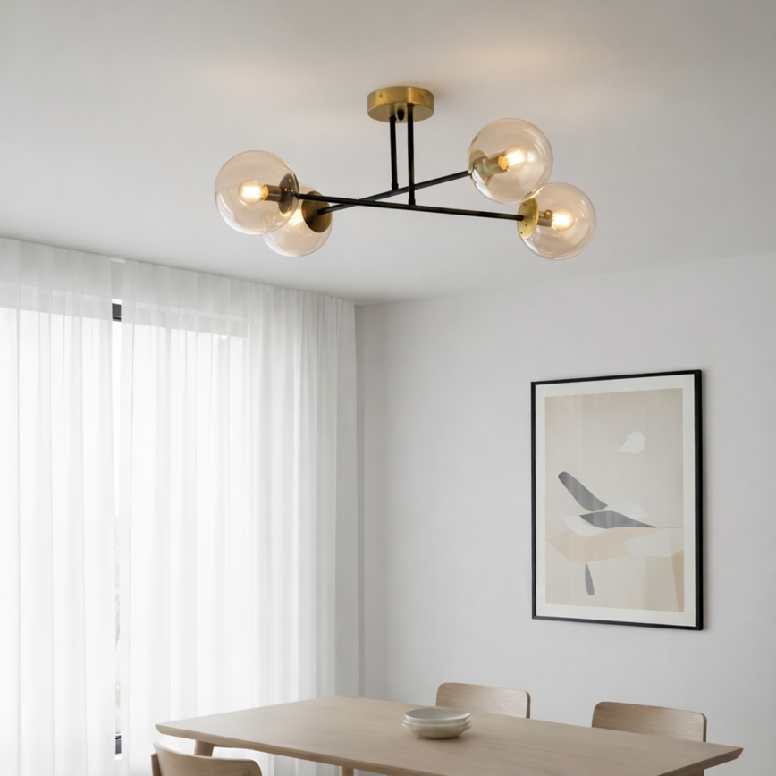 Brilagi - Накладна люстра MALIVA 4xE14/15W/230V золота