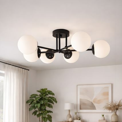 Brilagi - Накладна люстра MALIVA 6xE14/15W/230V чорна/біла