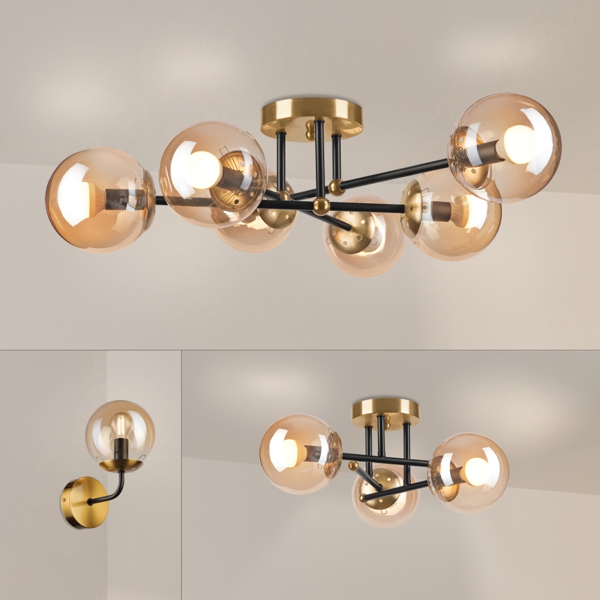 Brilagi - Накладна люстра MALIVA 6xE14/15W/230V золота