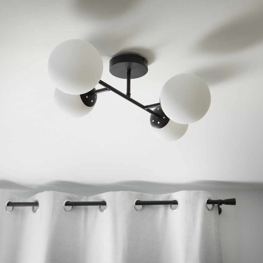 Brilagi - Накладна люстра MALONY 4xE14/20W/230V чорна