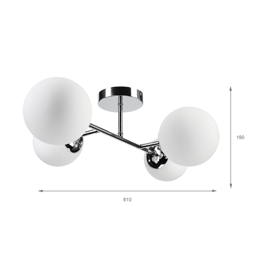 Brilagi - Накладна люстра MALONY 4xE14/20W/230V полірований хром