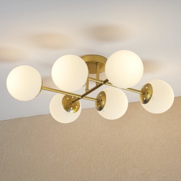 Brilagi - Накладна люстра MALONY 6xE14/20W/230V золота