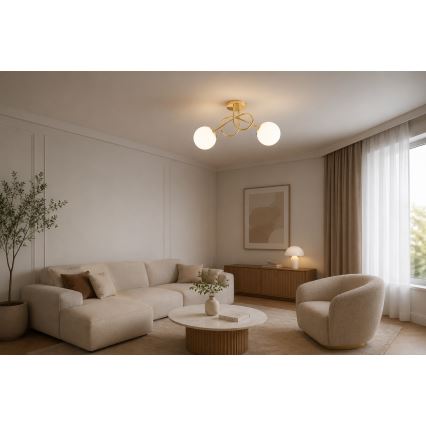 BRILAGI - Накладна люстра MILO 2xE27/60W/230V золотиста