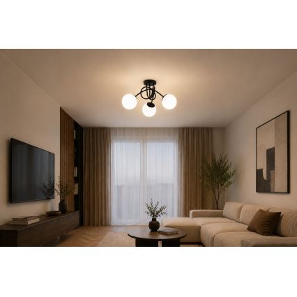 BRILAGI - Накладна люстра MILO 3xE27/60W/230V чорна