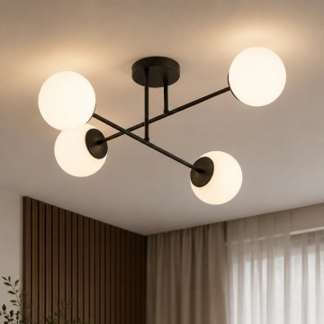BRILAGI - Накладна люстра MILO 4xE27/60W/230V чорна