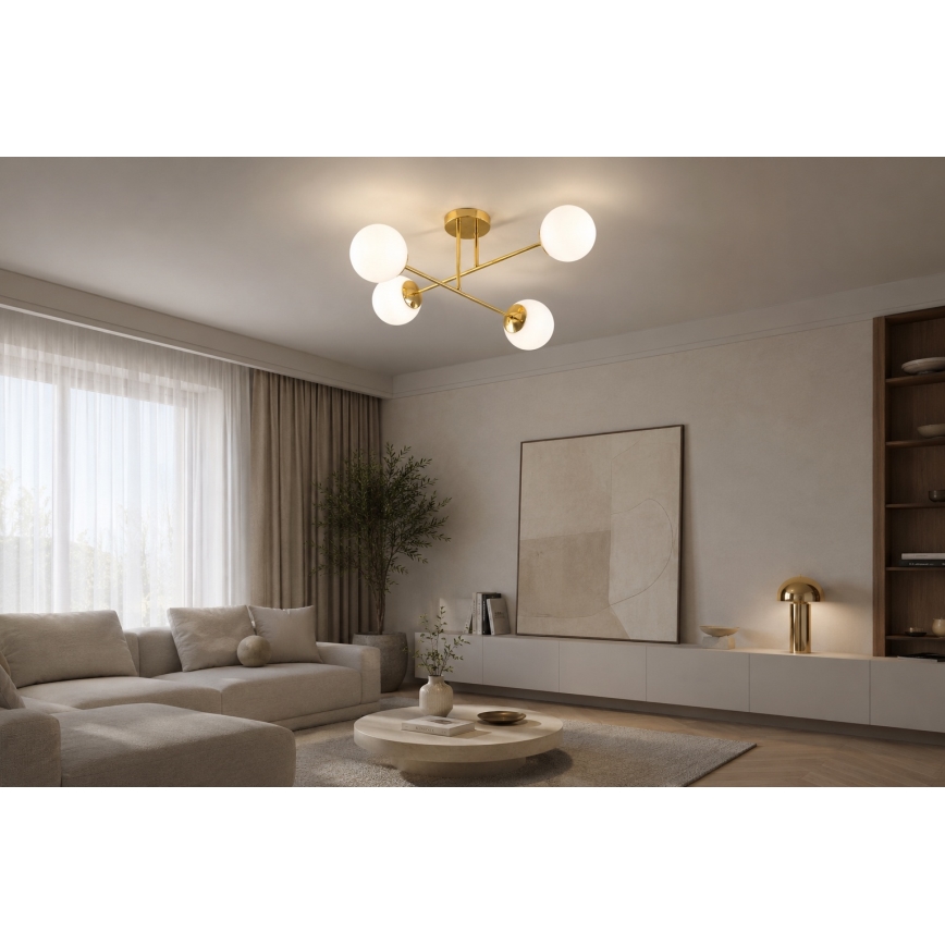 BRILAGI - Накладна люстра MILO 4xE27/60W/230V золота