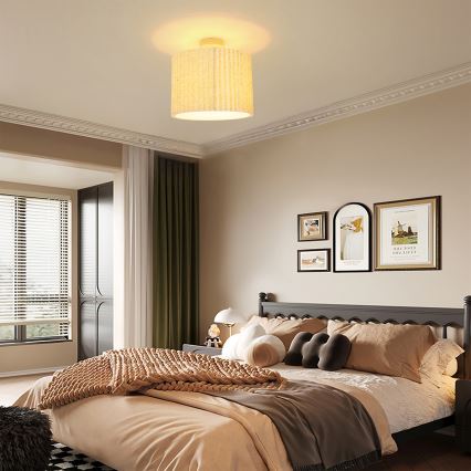 Brilagi - Накладна люстра NORDIC WAVE 1xE27/15W/230V діаметр 32 см льон/білий