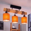 BRILAGI - Накладна люстра NUBILA 3xE27/60W/230V сосна/помаранчева