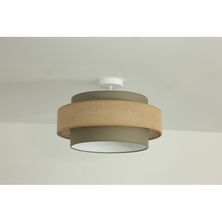 Brilagi - Накладна люстра RESNA 1xE27/60W/230V діаметр 40 см коричнева/бежева