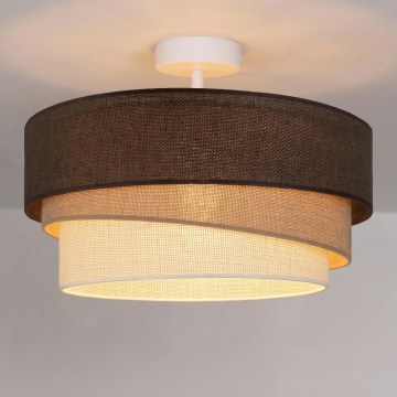 Brilagi - Накладна люстра TRIO 1xE27/60W/230V діаметр 40 см коричнева/бежева/біла