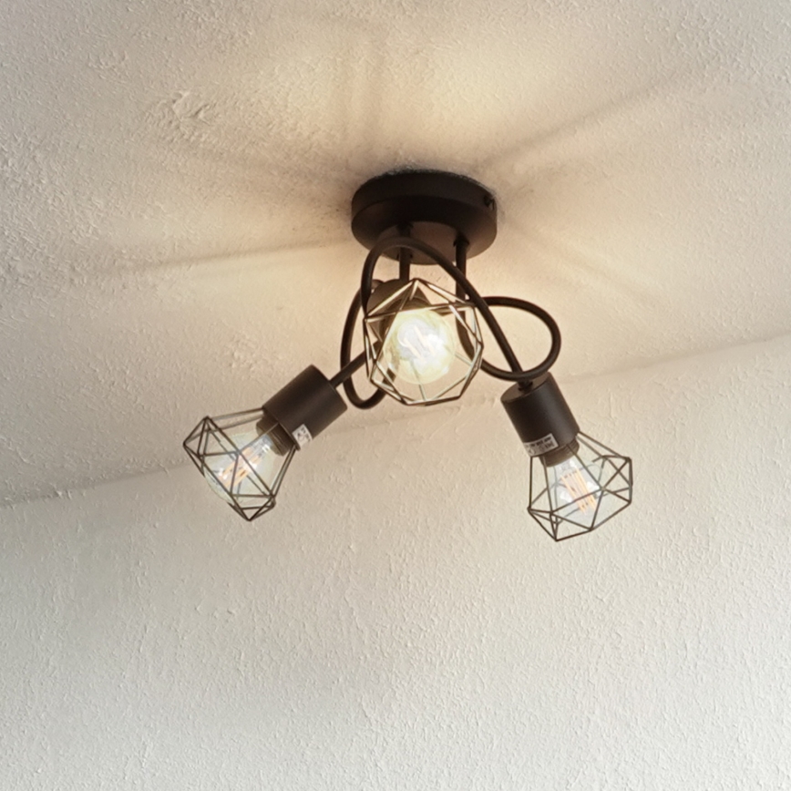 Брілагі - Накладна люстра КЕЙДЖ 3xE14/40W/230V