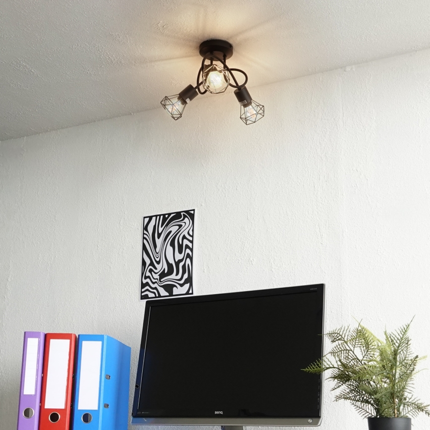 Брілагі - Накладна люстра КЕЙДЖ 3xE14/40W/230V