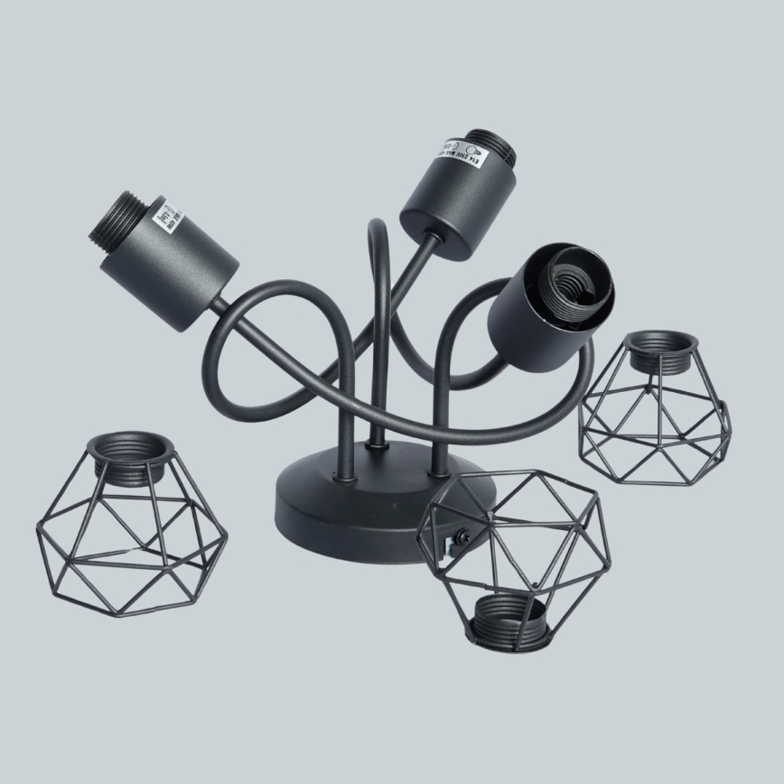 Брілагі - Накладна люстра КЕЙДЖ 3xE14/40W/230V