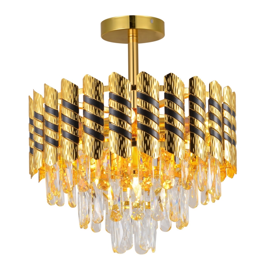 Брілагі - накладна люстра КРІСТАЛ 5xE14/40W/230V діам. 38 см