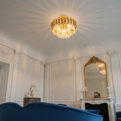 Брілагі - накладна люстра КРІСТАЛ 5xE14/40W/230V діам. 38 см