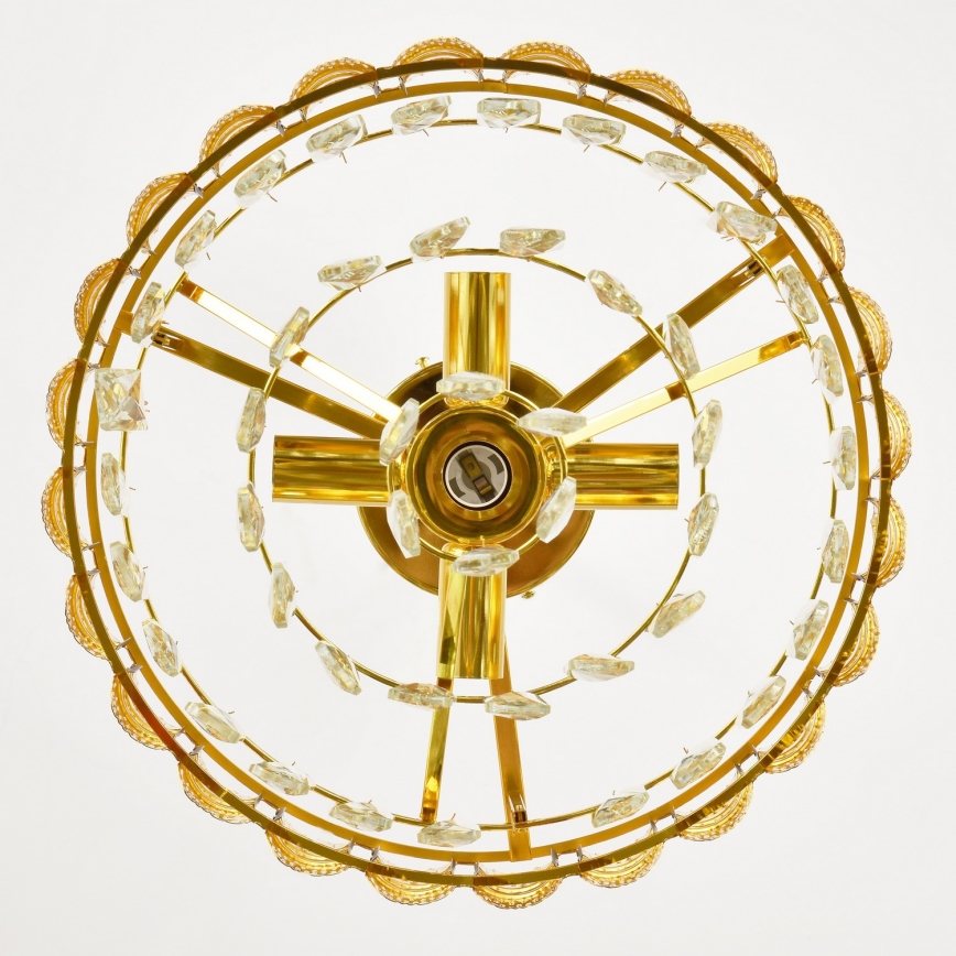 Брілагі - накладна люстра КРІСТАЛ 5xE14/40W/230V діам. 38 см