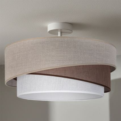 BRILAGI - Накладна стельова люстра ARROW 1xE27/60W/230V Ø 45 см бежева/коричнева/біла