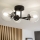 Brilagi - Накладна стельова люстра MALIVA 3xE14/15W/230V чорна/прозора