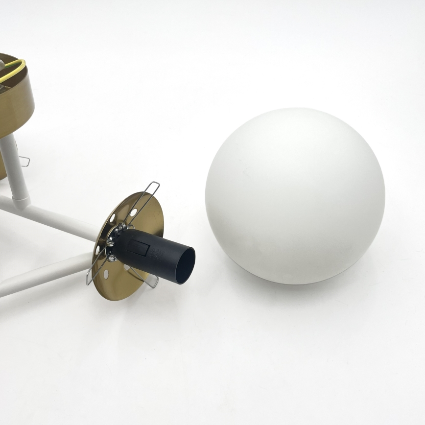 Brilagi - Накладна стельова люстра MALIVA 3xE14/15W/230V золота/біла