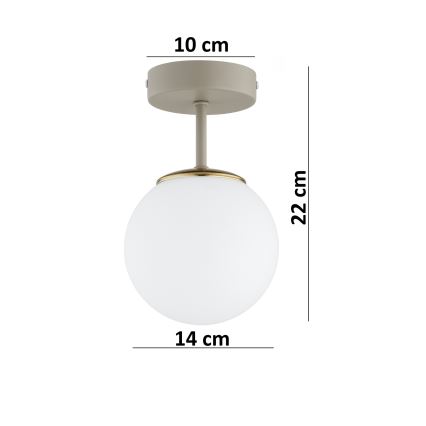 Brilagi - Накладна стельова люстра MILO ECRU 1xE27/60W/230V бежева/золота