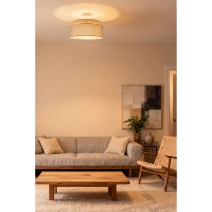 Brilagi - накладна стельова люстра PADOVA 1xE27/60W/230V діаметр 40 см бежева