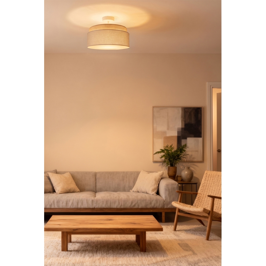 Brilagi - накладна стельова люстра PADOVA 1xE27/60W/230V діаметр 40 см бежева