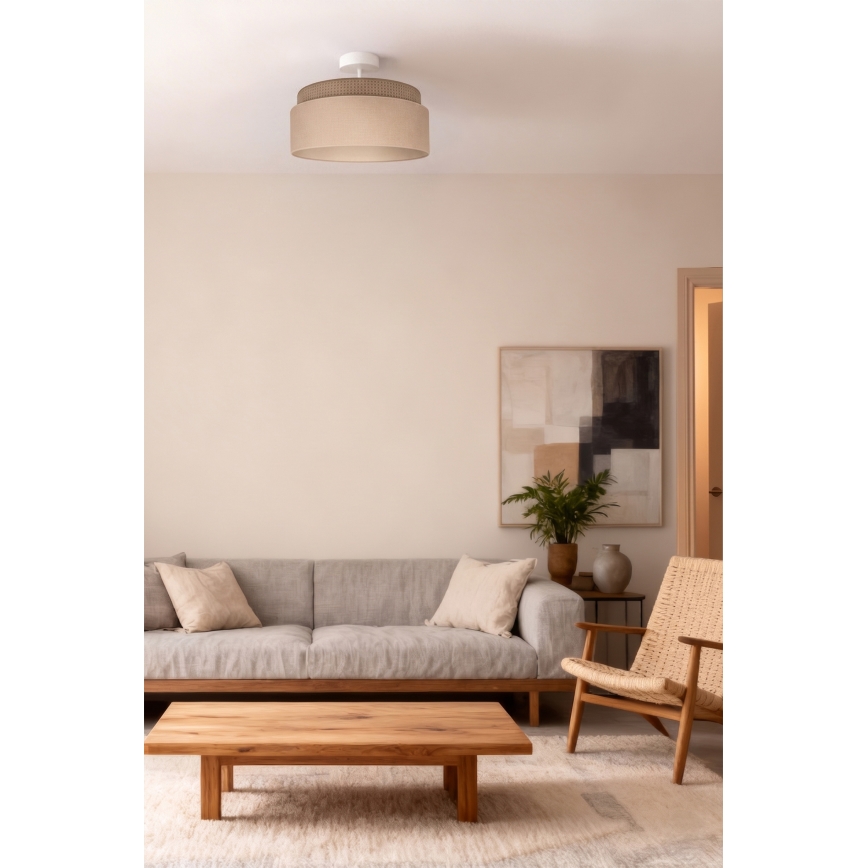 Brilagi - накладна стельова люстра PADOVA 1xE27/60W/230V діаметр 40 см бежева