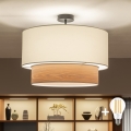 Brilagi - накладная LED-люстра CERIA 1xE27/60W/230V Ø 50 см чёрная/белая/бежевая