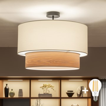 Brilagi - накладная LED-люстра CERIA 1xE27/60W/230V Ø 50 см чёрная/белая/бежевая