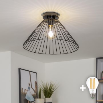 Brilagi - накладная LED-люстра CERIA WIRE 1xE27/40W/230V Ø 45 см чёрная
