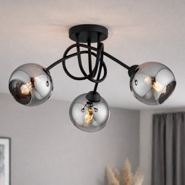 Brilagi - Накладная люстра 3xE27/60W/230V черный/дымчато-серый