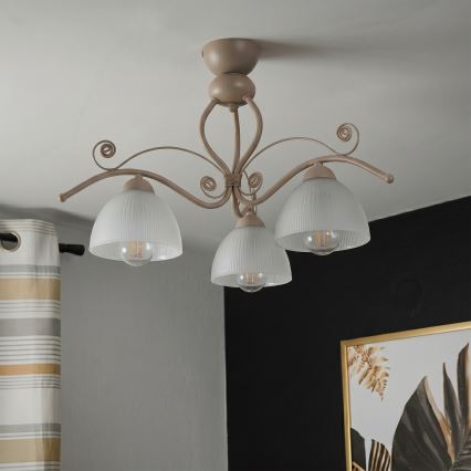 Brilagi - Накладная люстра ANTICO MODERN 3xE27/60W/230V бежевая