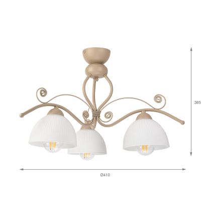 Brilagi - Накладная люстра ANTICO MODERN 3xE27/60W/230V бежевая