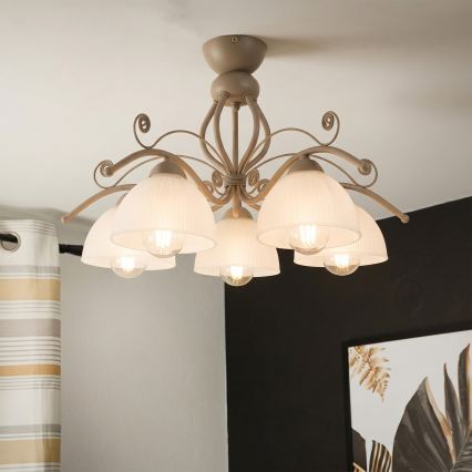 Brilagi - Накладная люстра ANTICO MODERN 5xE27/60W/230V бежевая