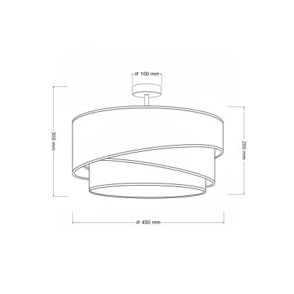 Brilagi - Накладная люстра ARROW, 1xE27/60W/230V, Ø 45 см, коричневая