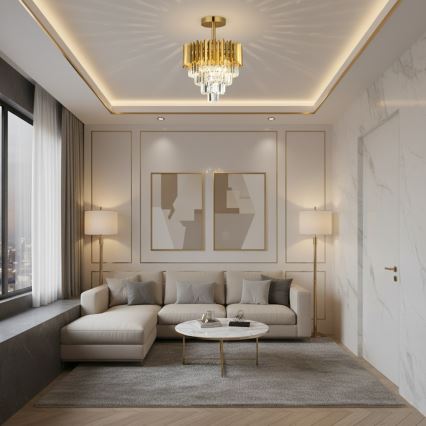 Brilagi - Накладная люстра CRISTAL 5xE14/40W/230V диаметр 43 см