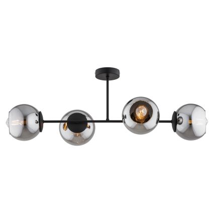 BRILAGI - Накладная люстра DIOR 4xE27/60W/230V черный/дымчато-серый