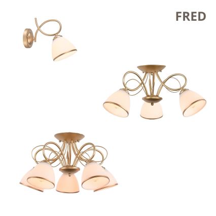 Brilagi - Накладная люстра FRED 3xE27/60W/230V, диаметр 59 см, бронзовая