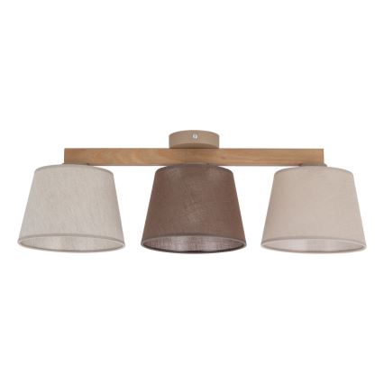 Brilagi - Накладная люстра LATTE 3xE27/15W/230V сосна/микс