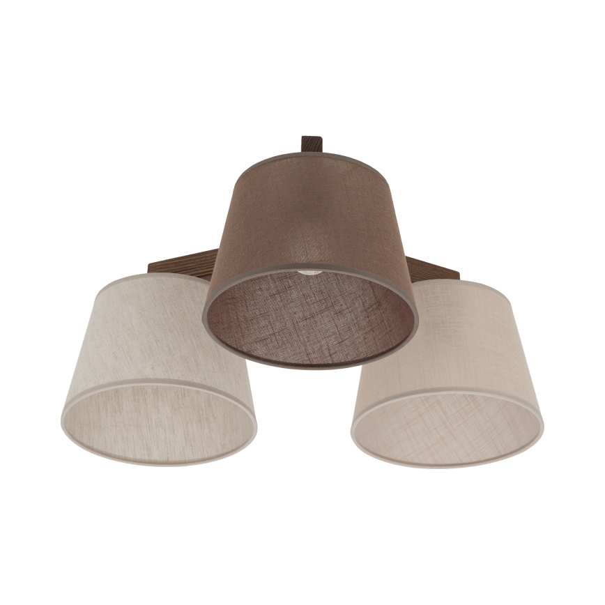 Brilagi - Накладная люстра LATTE 3xE27/15W/230V сосна/микс
