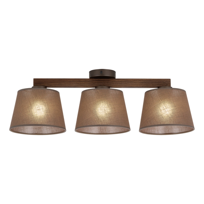 Brilagi - Накладная люстра LATTE, 3xE27/15W/230V, сосна/коричневый