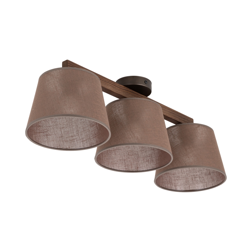Brilagi - Накладная люстра LATTE, 3xE27/60W/230V, сосна/коричневый